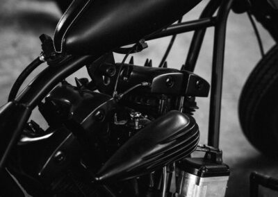 close-up of motorcycle
